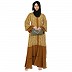 Front Open Loose sleeves Dual color Abaya 